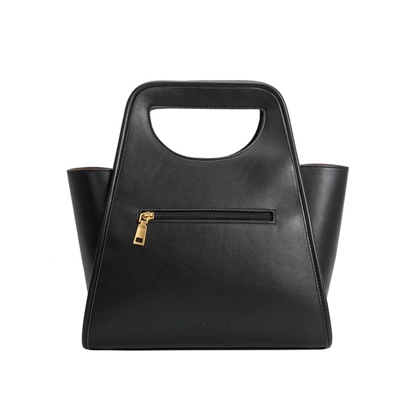 Melie Bianco Dena Recycled Vegan Top Handle Bag in Black - Picture 3 of 10